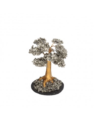 Albero di Pirite Mini con Base di Pirite