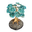 Albero di Crisocola Mini con Base di Pirite