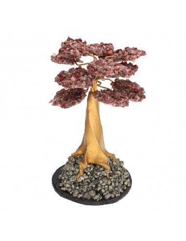 Albero di Diaspro Rosso Mini con Base...