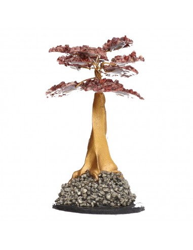 Albero di Diaspro Rosso Mini con Base...
