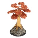 Árbol de Calcita Naranja Mini con Base de Pirita