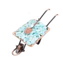 Amazonite wheelbarrow