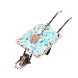 Brouette en amazonite