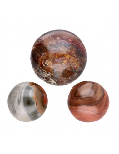 Sfere di diaspro policromo