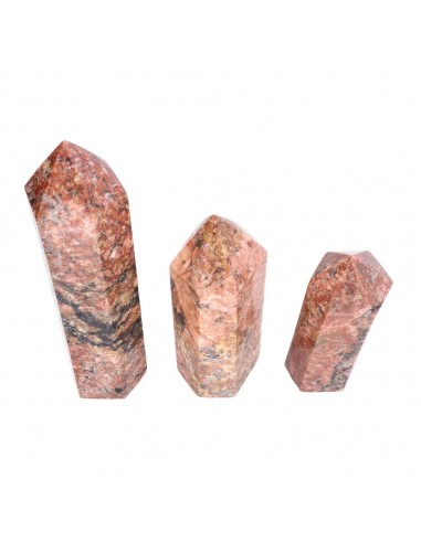 Punte lucidate di calcite marrone