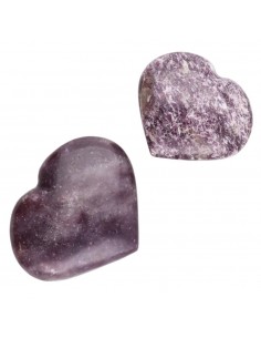 Cœurs de mica lépidolite