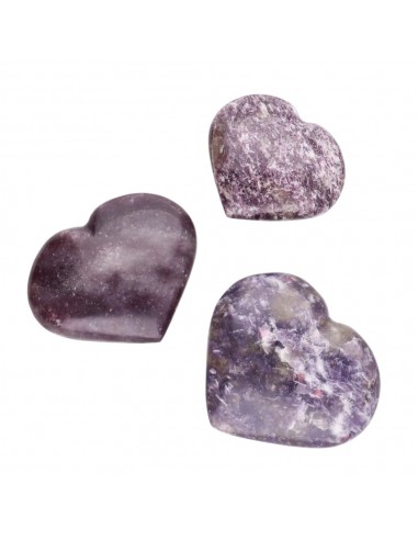 Corações de Mica Lepidolite