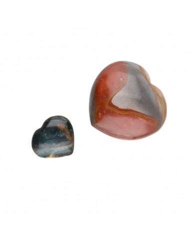 Polychrome Jasper Hearts