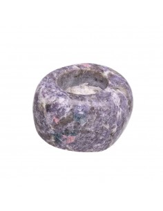 Bougeoirs en mica lépidolite