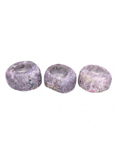 Castiçais de mica lepidolite