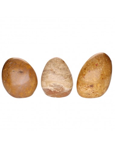 Formas de jaspe castanho polido