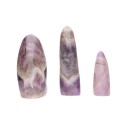 Polished Chevron Amethyst Shapes