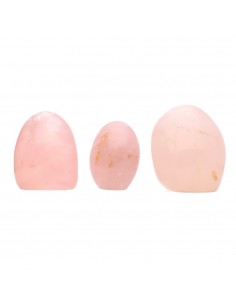Polished Rose Quartz Shapes