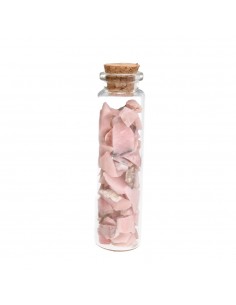 Glass Flask with Pink Opal...