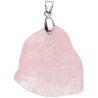 Pingente Cabochão de Quartzo Rosa Irregular