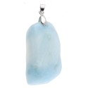 Large Irregular Aquamarine Tumbled Pendant