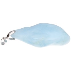 Large Irregular Aquamarine Tumbled Pendant