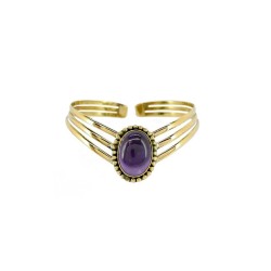 Bracciale in Bronzo con Amatista -28.2-