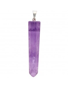 Amethyst Polished Tip Pendant