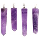 Amethyst Polished Tip Pendant