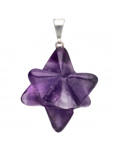 Pendentif Merkaba en améthyste