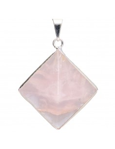 Rose Quartz Pyramid Pendant...