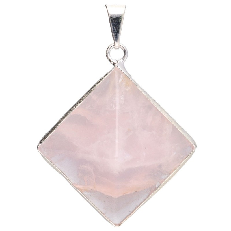 Colgante di Piramide di Quarzo Rosa con Graffe | Vives de la Cortada