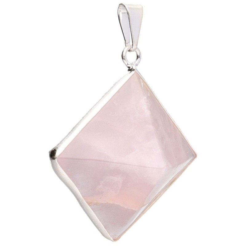 Colgante di Piramide di Quarzo Rosa con Graffe | Vives de la Cortada