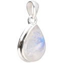 Medium Moonstone Drop Pendant in 925 Sterling Silver
