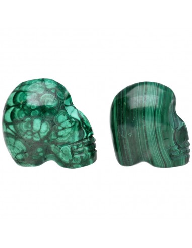 Teschio di malachite 55-90g
