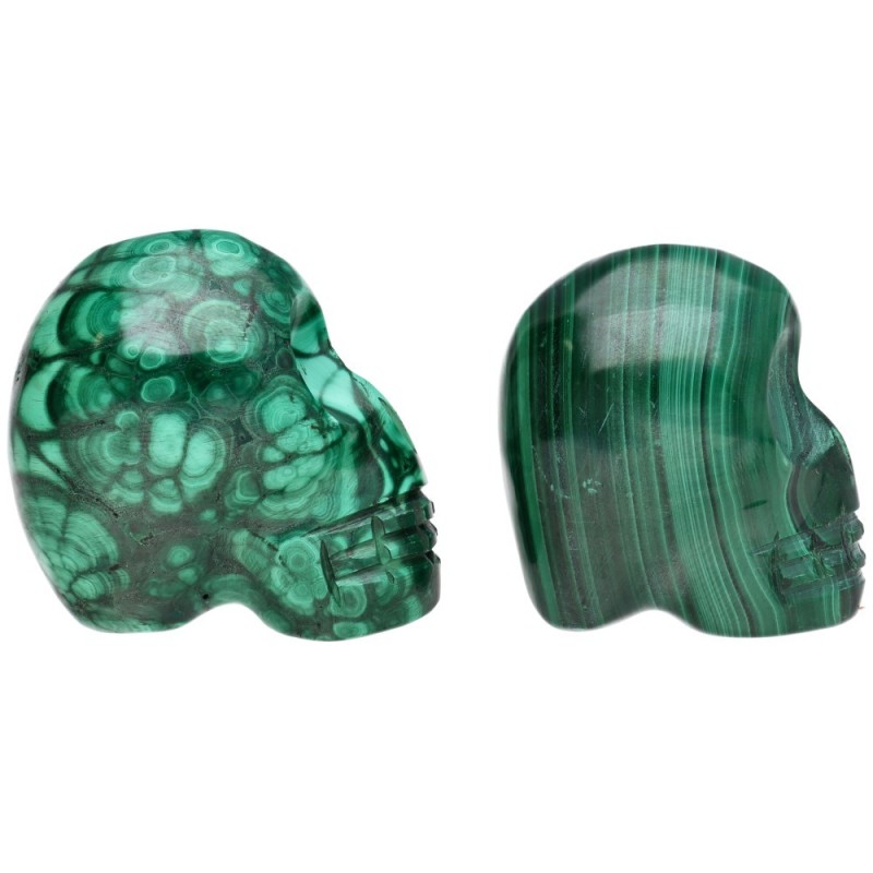 Teschio di Malachite 55-90gr