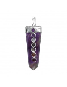 Silver Plated Amethyst Flat...