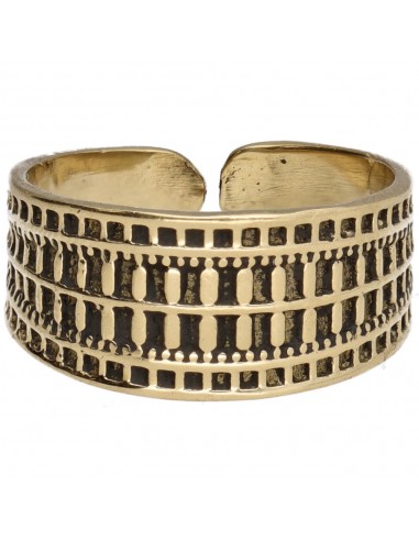 Anello di bronzo con minerale -63-