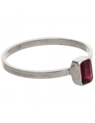 Anillo de Ruberila Facetada en Plata...