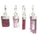Pendentif Rubelite/Tourmaline rose brute en argent 925