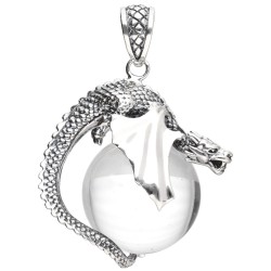 Ciondolo Gotland Sfera Drago in Argento Sterling 925
