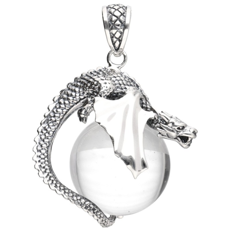 Ciondolo Gotland Sfera Drago in Argento Sterling 925