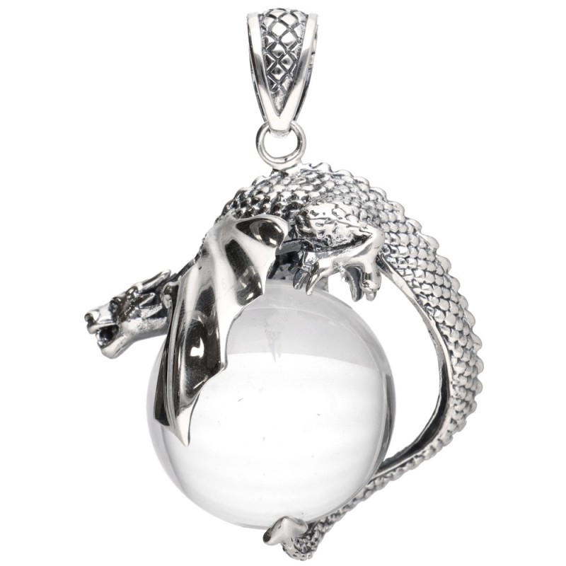 Ciondolo Gotland Sfera Drago in Argento Sterling 925