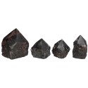 Semi-polished Black Tourmaline Tips