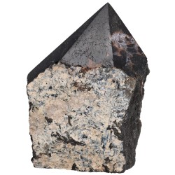 Pointes de tourmaline noire semi-polies