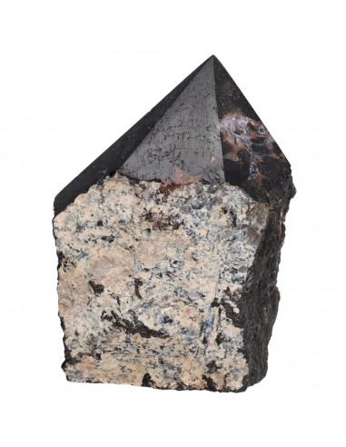 Pointes de tourmaline noire semi-polies