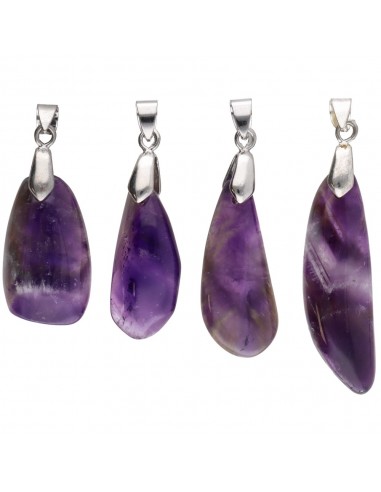 Pendente in ametista a forma irregolare.