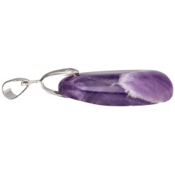 Roulé Pendentif Améthyste irrégulière