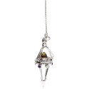 15cm Gotland Citrine Faceted Pendulum in Sterling Silver 925