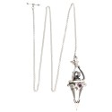 Pendulum 60cm Gotland Dragons Amethyst and Opal in Sterling Silver 925