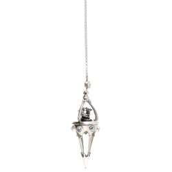 Pendolo 60cm Gotland Draghi Topazio e Opale in Argento Sterling 925