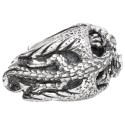 Tiger Eye Dragons Ring in 925 Sterling Silver