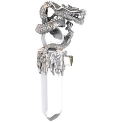 Pendente Gotland Sfera e Punta Drago con Peridoto in Argento Sterling 925