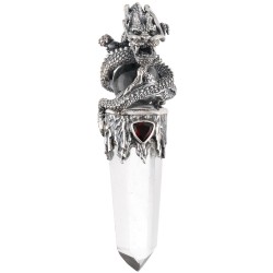 Ciondolo Gotland Sfera e Punta Drago con Granato in Argento Sterling 925