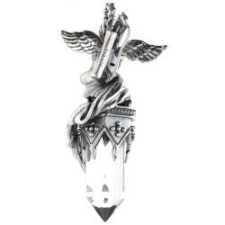 Ciondolo Gotland Cupido con Quarzo in Argento Sterling 925
